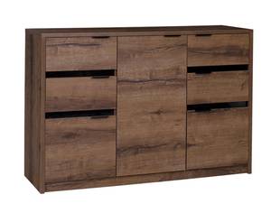 Kommode DEVERTTI Schwarz - Braun - Holzwerkstoff - 135 x 90 x 40 cm