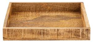 Holztablett Serviertablett Braun - Massivholz - 40 x 6 x 40 cm