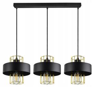 Loft Edison Pendelleuchte III Schwarz - Metall - 20 x 90 x 90 cm