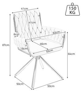 Esszimmerstuhl RestVELV360° (4er Set) Grau - 4er Set