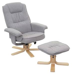 Fauteuil relax M56 avec tabouret Gris lumineux