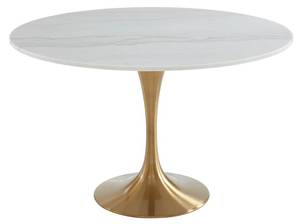 Table NORAH Doré - Pierre - 120 x 73 x 120 cm