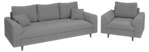 Sofa Oskar 3-Sitzer Grau