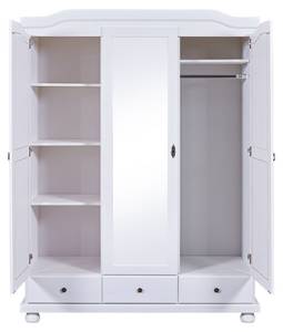 l' armoire Kapco Blanc - Bois massif - 150 x 198 x 56 cm