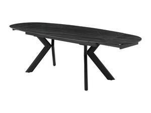 Table extensible MARDEL Noir - Verre - 100 x 76 x 260 cm