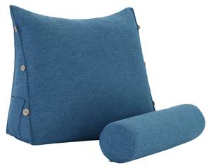 Coussin cunéiforme - traversin réglable Bleu