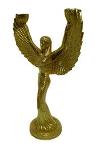 Skulptur Engel Gold Gold - Kunststoff - Stein - 24 x 31 x 10 cm