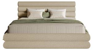 Bett mit Polsterrahmen BUFFALINO Beige - Breite: 160 cm