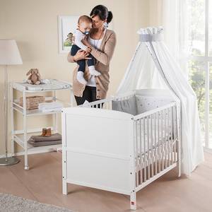 Babybed Conny massief grenen - wit gelakt