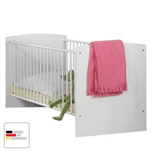 Lettino per bambini Gina Bianco alpino/Color mora lucido Letto per bambini Gina - Bianco alpino/Color mora lucido