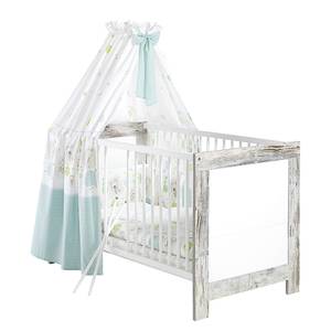 Babybett Nordic Shabby Chic Dekor/Weiß