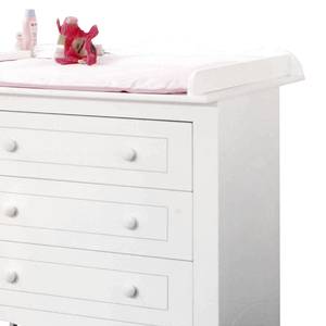 Chambre de bébé Fleur (3 éléments) Blanc - Mat précieux