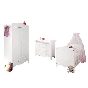 Combinazione mobili da cameretta Fleur 3 pezzi - Bianco opaco