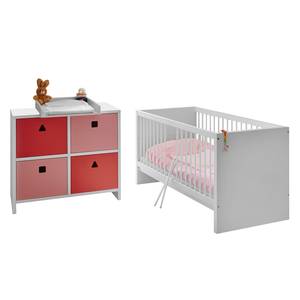 Babyzimmerset Cubo (2-teilig) Pink / Weiß