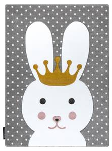 Kinderteppich Petit Bunny Hase Grau 120 x 170 cm