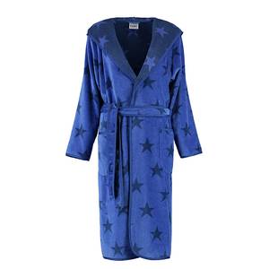 Bademäntel Damen Velours Stars 5240 Baumwolle - Blau - M