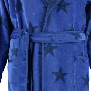 Bademäntel Damen Velours Stars 5240 Baumwolle - Blau - M