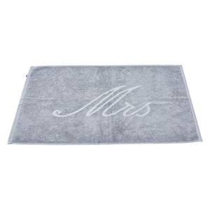 Tapis de bain Mrs Étoffe de coton - Gris clair