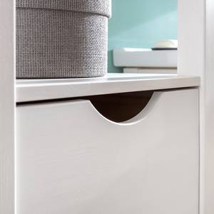 Armoire colonne Paulina Pin massif - Blanc