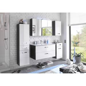 Salle de bain Braddock Blanc brillant / Anthracite