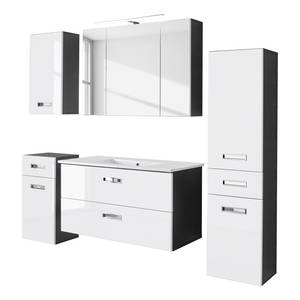 Salle de bain Braddock Blanc brillant / Anthracite