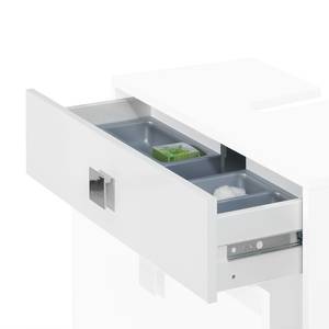 Set di mobili da bagno Genf Bianco lucido/Bianco Set di 3 mobili da bagno Genf - Bianco lucido/Bianco