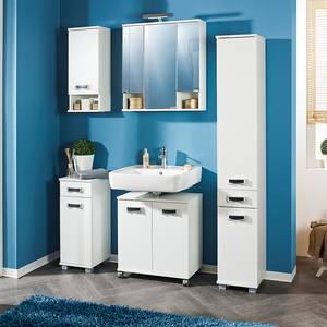 Set da bagno Granby (4 pezzi) Con maniglie di design bianche