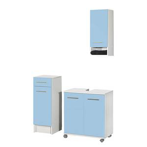 Set per il bagno Ottawa (3 pezzi) Con piedi blu chiaro