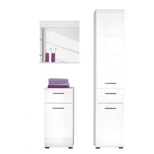 Salle de bain complète 3 pcs SKIN 3 arti Blanc brillant / Blanc