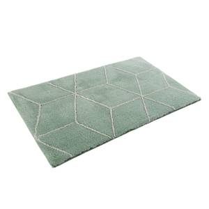 Tapis de bain Flair Fibres synthétiques - Menthe / Blanc - 70 x 120 cm