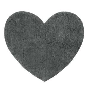 Badteppich Herz Baumwollstoff - Grau