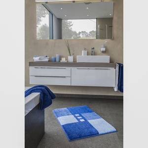 Tapis de bain Merkur Quad Tissu - Bleu