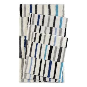 Badteppich Riverside Kunstfaser - Weiß / Blau - 60 x 100 cm
