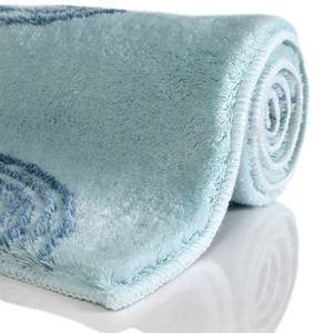 Tapis de bain Yoga Fibres synthétiques - Turquoise / Bleu - 55 x 65 cm