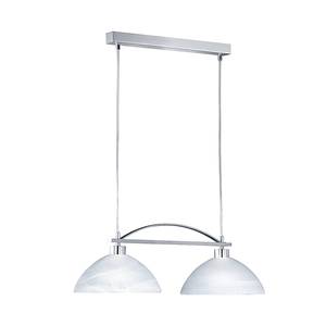 Hanglamp Brava alabaster - mat nikkel, chroom