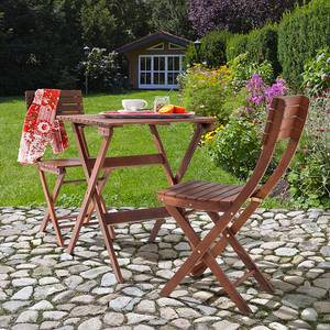 Ensemble de balcon Euka Nature Bois Marron