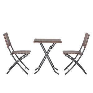 Set balcone Paradise Lounge (3 pezzi) Polyrattan marrone