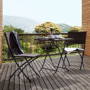 Set balcone Paradise Lounge (3 pezzi) Polyrattan marrone