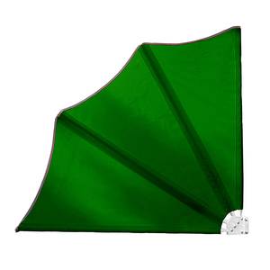 Eventail pour balcon Coral Acier / Polyester - Vert