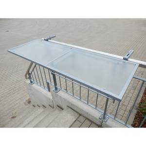 Balkon klaptafel Opal II staal/glas