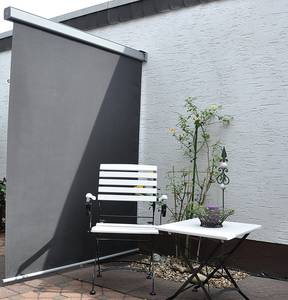 Balkonluifel Florence aluminium/polyester antracietkleurig breedte: 150cm
