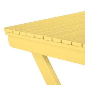 Set da balcone Betty Sue (3 pezzi) II Legno massello di acacia - Giallo pastello