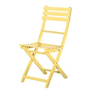 Ensemble de balcon Betty Sue II Acacia massif - Jaune pastel