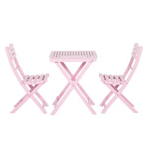 Ensemble de balcon Betty Sue IV Acacia massif - Rose