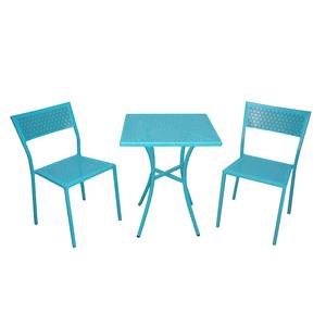 Balkonmeubelset Pini (3-delige set) turquoise staal