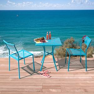 Ensemble de balcon Pini (3 éléments) Acier - Turquoise