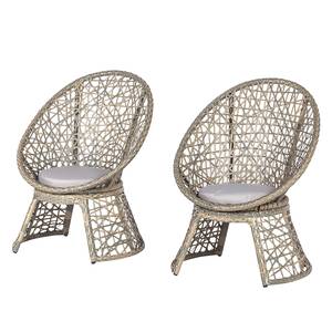 Set balcone Moosh (3 pezzi) Polyrattan Color antracite