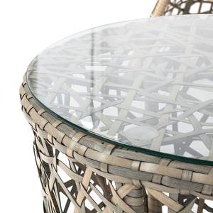 Set balcone Moosh (3 pezzi) Polyrattan Color antracite