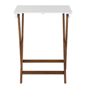 Ensemble de mobilier de balcon Betty Sue Acacia massif - Blanc