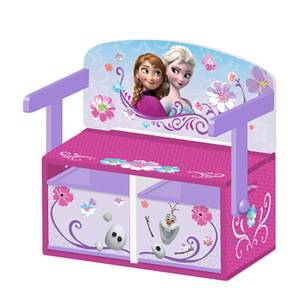 Panca 3 in 1 Frozen Rosa - Materiale a base lignea - 62 x 43 x 66 cm